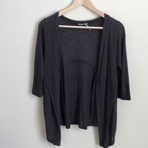 Open knit cardigan